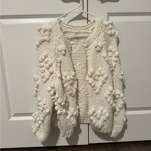 Boutique find! Entro brand. Very cute, warm, trendy! Heart cardigan Size small